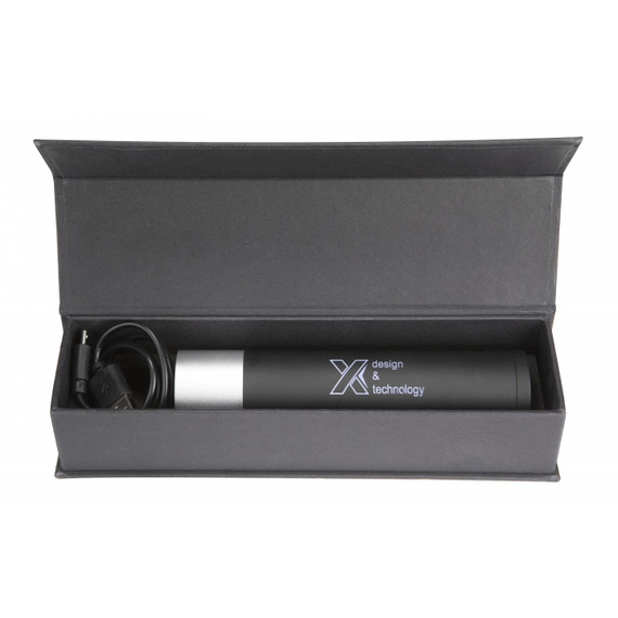 Lampe torche publicitaire logo lumineux et batterie de 2500 mAh SCX design