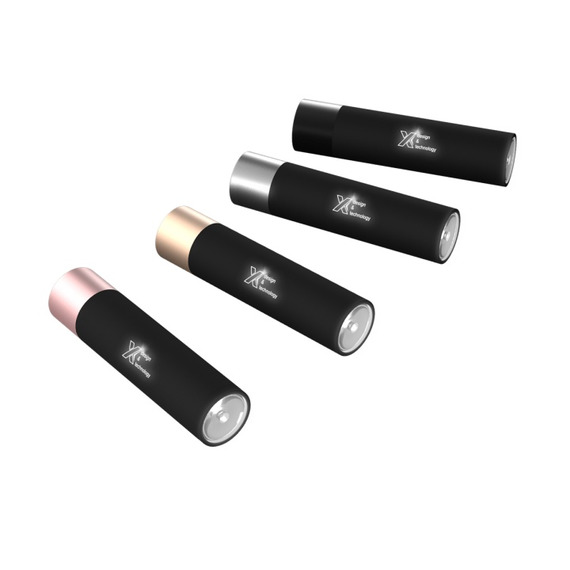 Lampe torche publicitaire logo lumineux et batterie de 2500 mAh SCX design