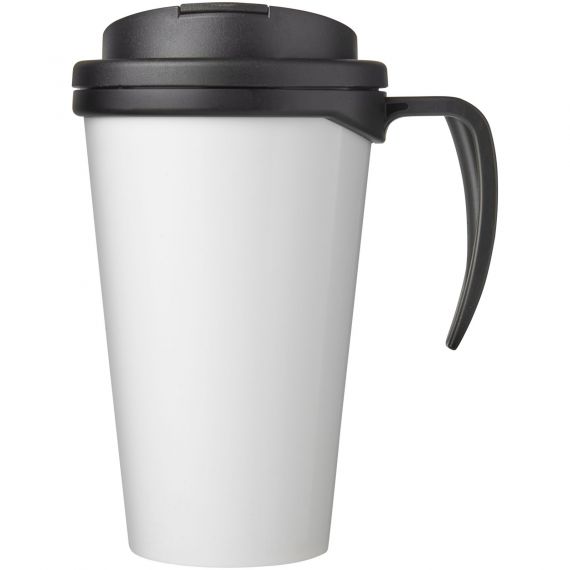 Mug isolant Brite-Americano® grande 350 ml avec couvercle anti fuite publicitaire