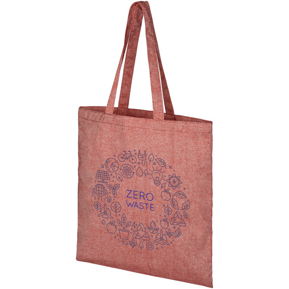 Sac shopping en coton recyclé publicitaire 210 gr/m² Pheebs