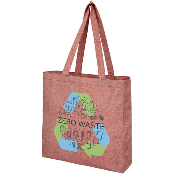 Sac shopping publicitaire Pheebs en coton recyclé 210 gr/m²