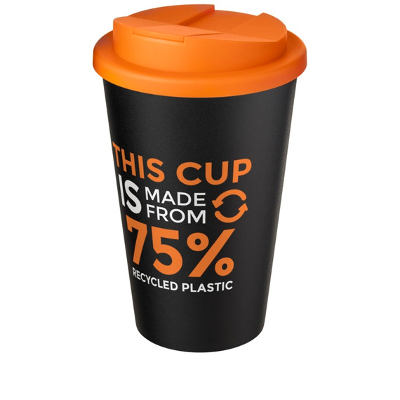 Gobelet Americano® Eco recyclé publicitaire de 350ml avec couvercle anti-déversement