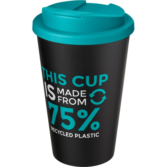 Gobelet Americano® Eco recyclé publicitaire de 350ml avec couvercle anti-déversement