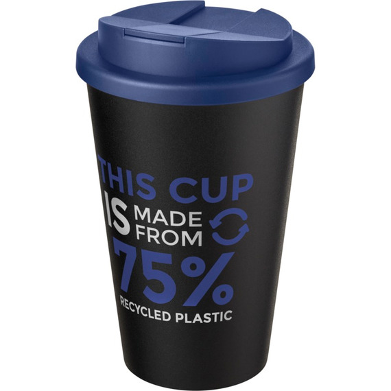 Gobelet Americano® Eco recyclé publicitaire de 350ml avec couvercle anti-déversement