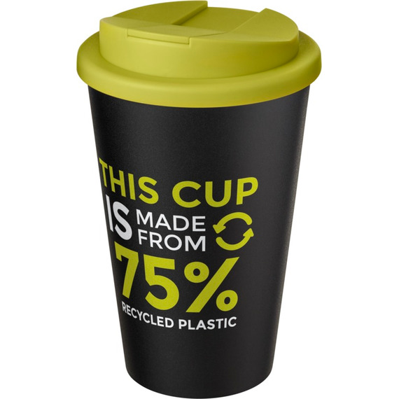 Gobelet Americano® Eco recyclé publicitaire de 350ml avec couvercle anti-déversement