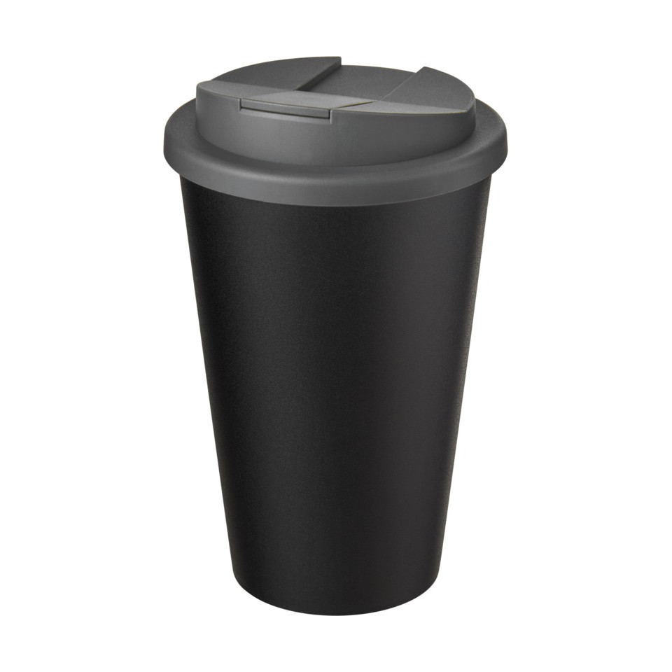 Gobelet Americano® Eco recyclé publicitaire de 350ml avec couvercle anti-déversement