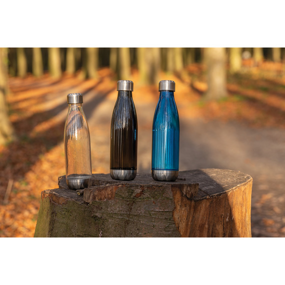 Bouteille d'eau étanche avec bouchon en acier publicitaire