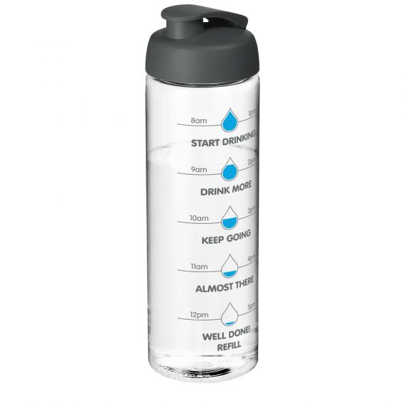 Bouteille de sport H2O Vibe 850 ml avec couvercle à bascule publicitaire