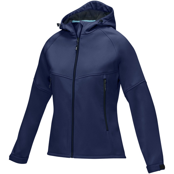 Veste publicitaire softshell recyclée femme Coltan