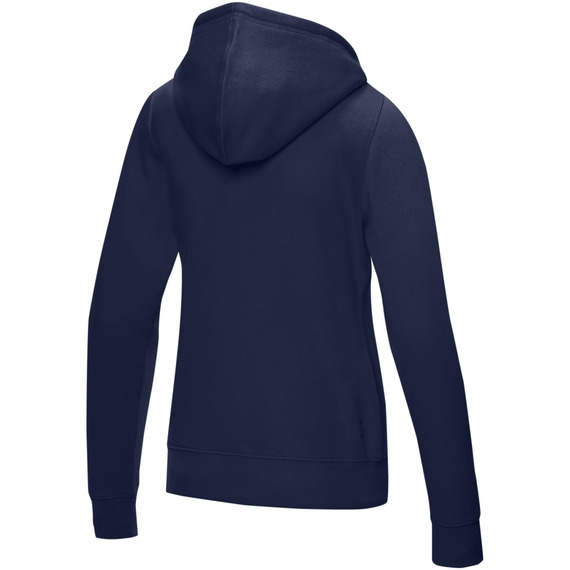 Sweat publicitaire full zip à capuche Ruby bio GOTS et recyclé GRS femme