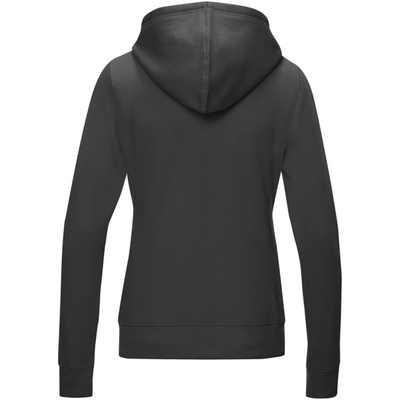 Sweat publicitaire full zip à capuche Ruby bio GOTS et recyclé GRS femme