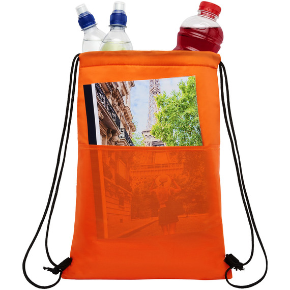 Sac publicitaire isotherme Oriole avec cordon et capacité de 12 canettes