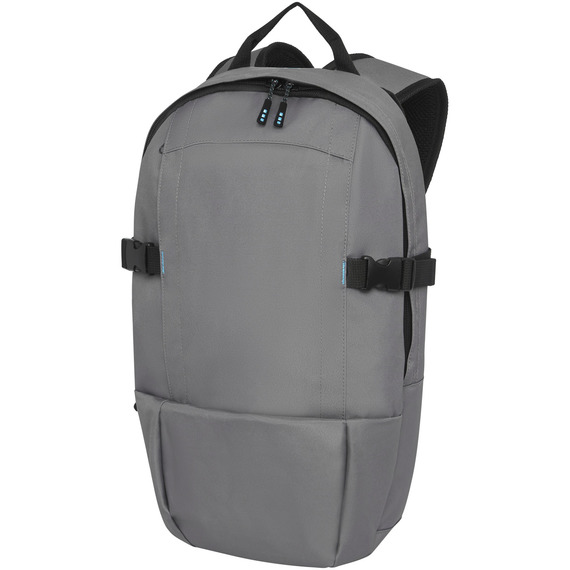 Sac publicitaire à dos Baikal en rPET certifié GRS pour ordinateur portable de 15"