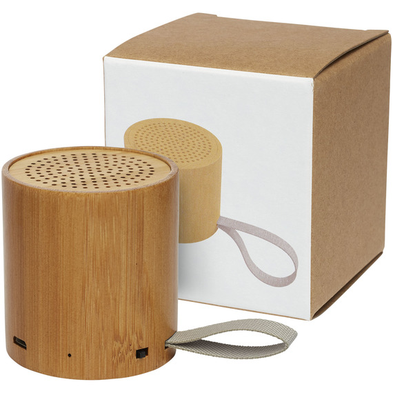 Haut-parleur publicitaire Bluetooth® Lako en bambou