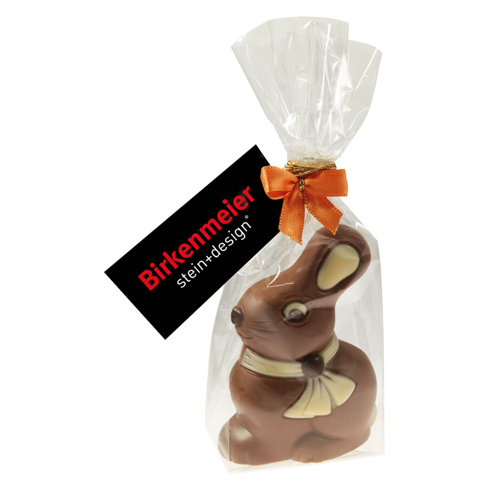 Lapin en chocolat classique publicitaire