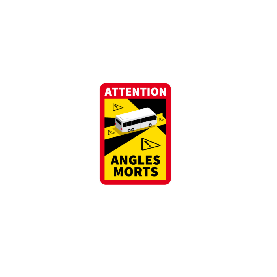 Sticker angles morts poids lourds