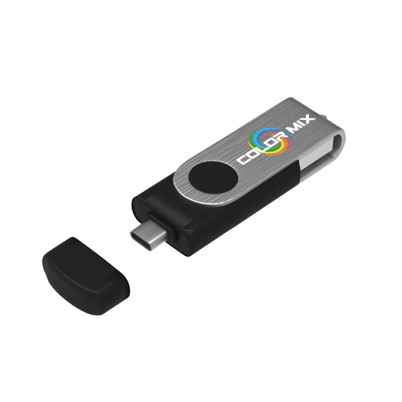 Clé USB publicitaire avec fiche type C USB Stick Twister-C