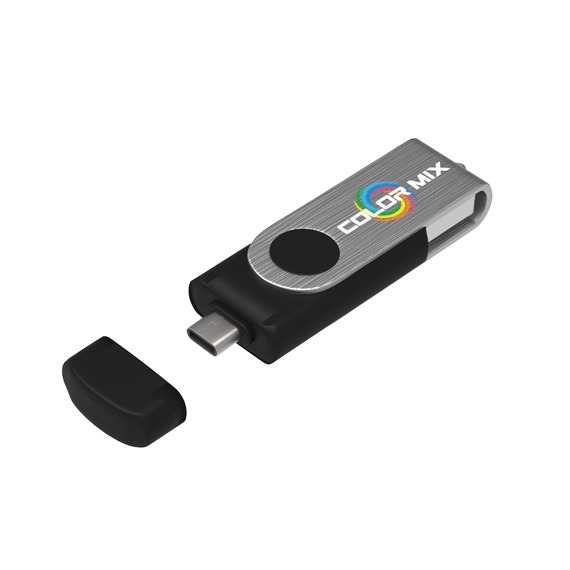 Clé USB publicitaire avec fiche type C USB Stick Twister-C