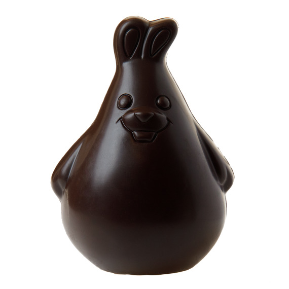 Lapin de Pâques publicitaire en chocolat fabriqué en France 75g