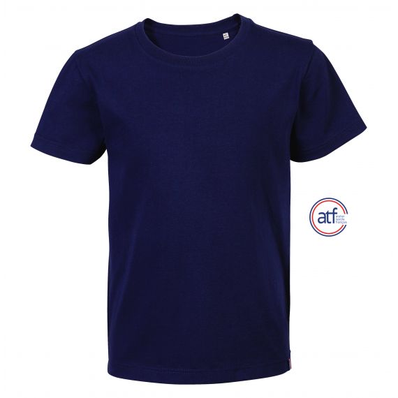 Tee-shirt publicitaire enfant col rond 100% coton peigné Made in France