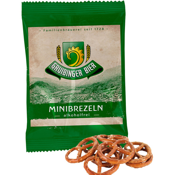 Mini Bretzels publicitaires personnalisés salées