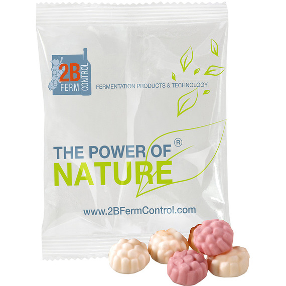 Bonbons BIO publicitaires Jo-Frutti sans gluten