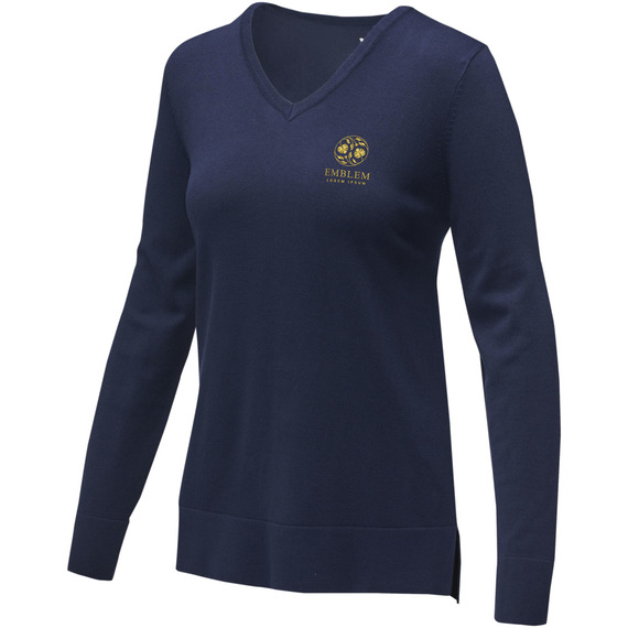 Pull publicitaire col en V Stanton pour femme