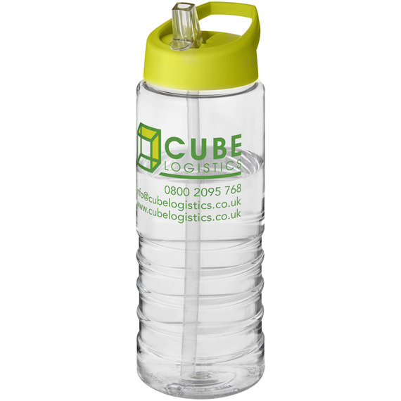 Bouteille publicitaire de sport H2O Treble 750 ml avec couvercle à  bec verseur