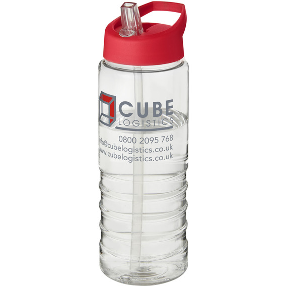 Bouteille publicitaire de sport H2O Treble 750 ml avec couvercle à  bec verseur