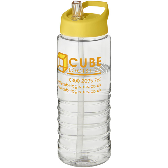 Bouteille publicitaire de sport H2O Treble 750 ml avec couvercle à  bec verseur