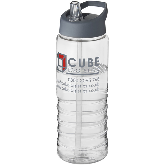 Bouteille publicitaire de sport H2O Treble 750 ml avec couvercle à  bec verseur