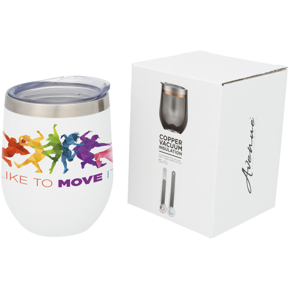 Tasse isotherme sous vide en cuivre Corzo publicitaire