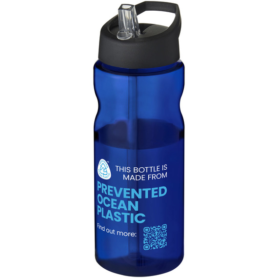 Bouteille de sport H2O Eco 650 ml avec couvercle à  bec verseur publicitaire