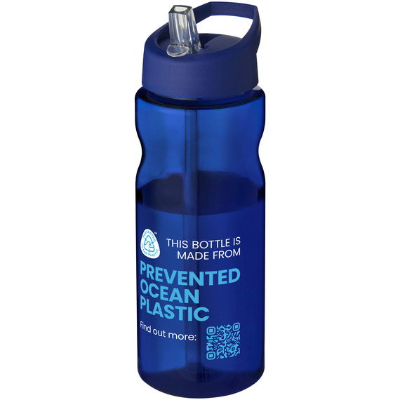 Bouteille de sport H2O Eco 650 ml avec couvercle à  bec verseur publicitaire