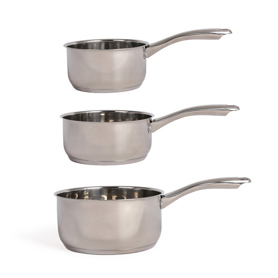 Set publicitaire de 3 casseroles inox