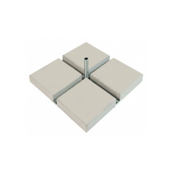 Parasol personnalisé 4 pans carré 5 x 5 mètres avec mat renforcé