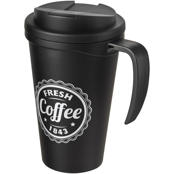 Mug isolant Americano® grande 350 ml avec couvercle anti fuites publicitaire