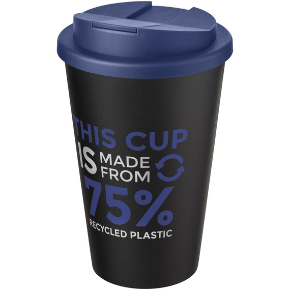 Gobelet Americano® Eco recyclé publicitaire de 350ml avec couvercle anti-déversement