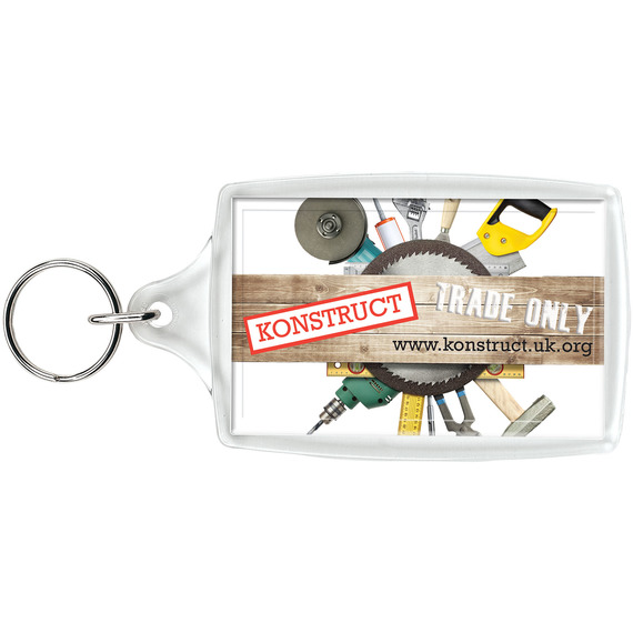 Grand porte-clefs publicitaire Orca en plastique Made in Europe