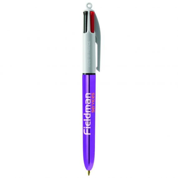 Stylo 4 couleurs publicitaire BIC Shine