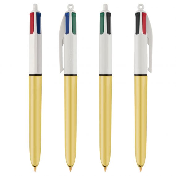 Stylo 4 couleurs publicitaire BIC Shine