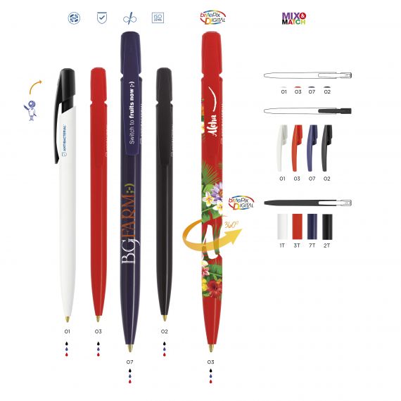 Stylo bille anti microbes personnalisé BIC® Media Clic BGUARD™