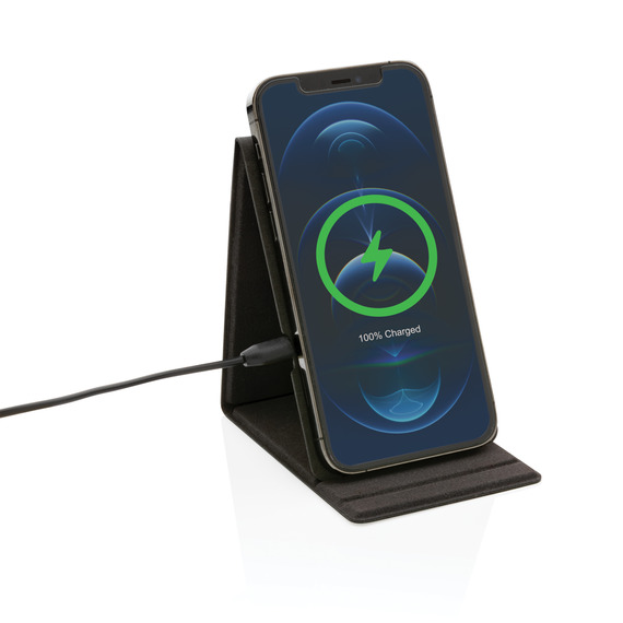 Support publicitaire téléphone avec chargeur induction 10W Artic