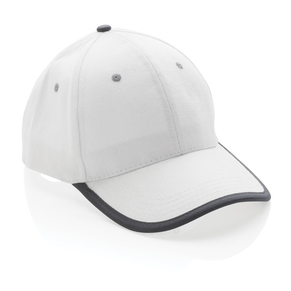 Casquette publicitaire contraste 6 panneaux coton recyclé Impact AWARE™