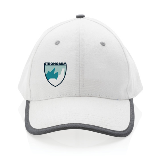 Casquette publicitaire contraste 6 panneaux coton recyclé Impact AWARE™