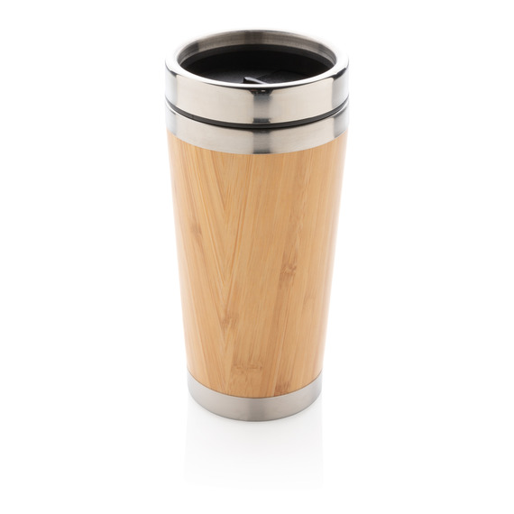 Mug double paroi en bambou publicitaire