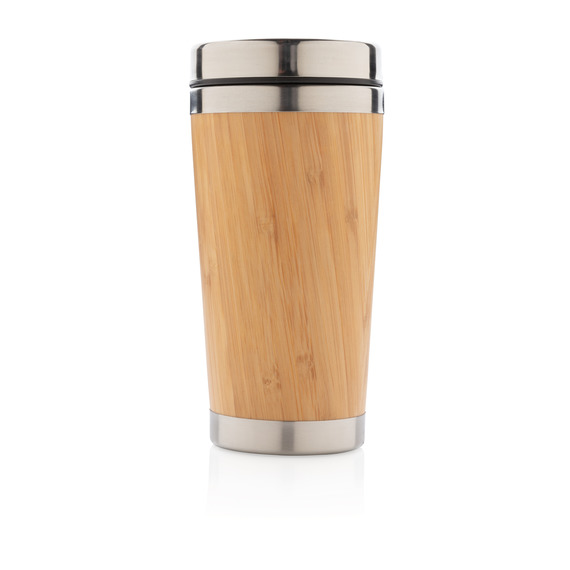 Mug double paroi en bambou publicitaire