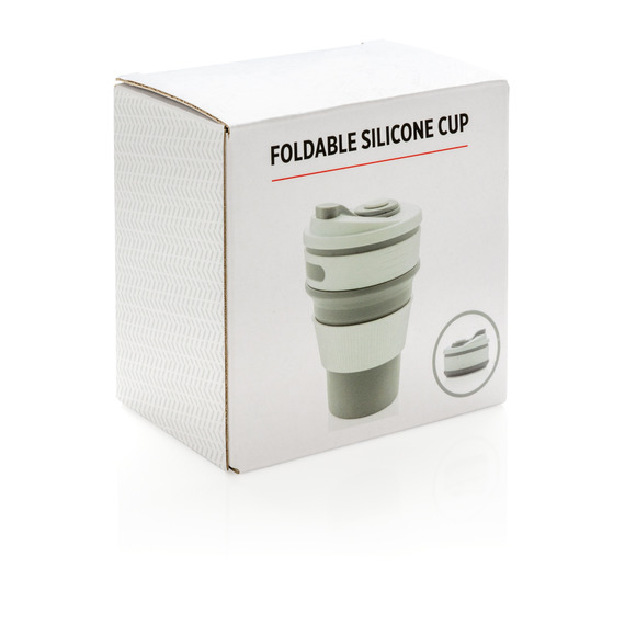 Mug en silicone pliable publicitaire