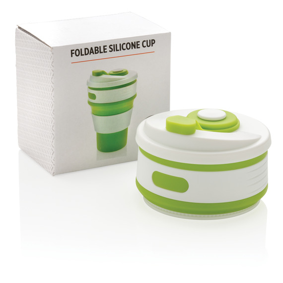 Mug en silicone pliable publicitaire