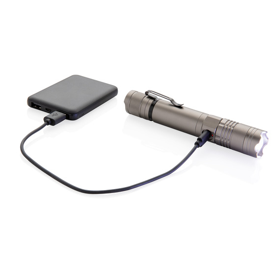 Lampe torche publicitaire 3W rechargeable